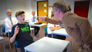 Morgz pranks teacher in front of the class #shorts