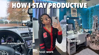 Get PRODUCTIVE With Me: How I Get My Sh*t Done || Vlogmas Day 6