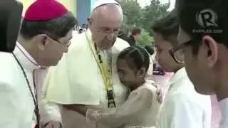 Pope Francis shaken by ANAK-TNK street children