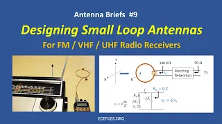 Small Loop Antennas for FM / VHF / UHF Radio Receivers - Antenna Briefs #9