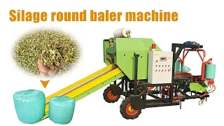 Hot sell round silage packing machine! round silage baling wrapping machine丨hay baler