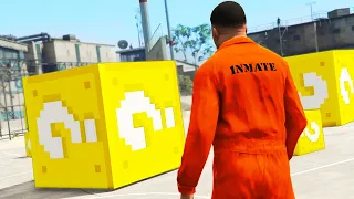 GTA 5 - Use LUCKY BLOCKS to ESCAPE the PRISON!