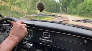 Drivning my recently restorered Saab 96 V4 with tuned 1700-engine
