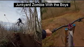 Hitting JunkYard Zombie With The Boys!