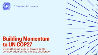 Virtual Panel | Public-Private Collaboration on Climate (Day 2) | Building Momentum to UN COP27