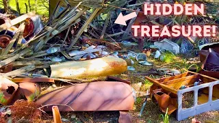 This Abandoned & COLLAPSING House was FULL of Vintage Car Parts!