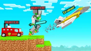 TRANSFORMER HUNTERS VS SPEEDRUNNER In Minecraft!