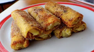 Si tienes  PLÁTANOS MADUROS  prepara esta dliciosa receta en 5 MINUTOS