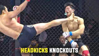 TOP 50 Headkick Knockouts | MMA, Kickboxing Brutal Knockouts