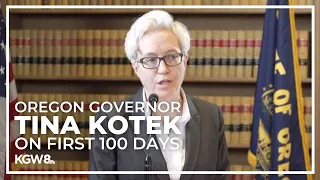 Oregon Governor Tina Kotek speaks about her first 100 days in office