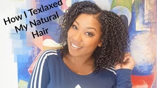 How I Texlax my Natural Hair using Just For Me