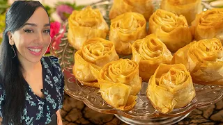 Make this Beautiful Dessert the EASY Way! Baklava Roses