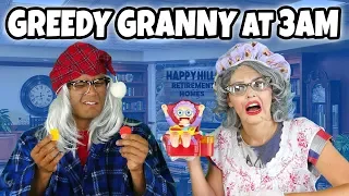 With DESCENDANTS 3 Evie and Jay GREEDY GRANNY AT 3AM Challenge. (What Happens?)