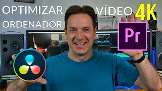 ✅OPTIMIZAR ORDENADOR 😱 para EDICIÓN de 🎥VÍDEO 4K ADOBE PREMIERE - DAVINCI RESOLVE