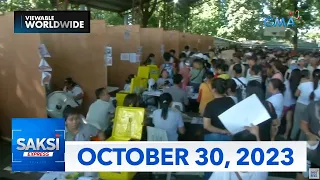 Saksi Express: October 30, 2023 [HD]