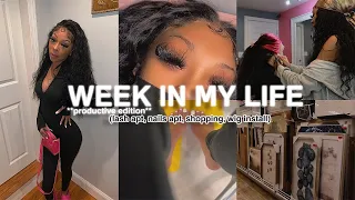 A PRODUCTIVE Week In My Life ✅ | Lash apt, Nails, Shopping + Starting My Own Hair Business...