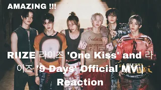 (AMAZING !!!) RIIZE 라이즈 'One Kiss' and 라이즈 '9 Days' Official MV | Reaction