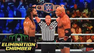 FULL MATCH - Roman Reigns vs. Goldberg - Universal Title Match: Elimination Chamber 2022