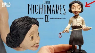 УЧИТЕЛЬНИЦА из игры Маленькие кошмары 2 (Little Nightmares 2)| Лепим фигурки из пластилина
