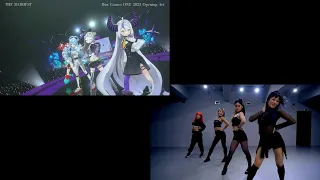 ホロライブ パフォーマンス比較 K/DA - 「POP/STARS」 「THE BADDEST」