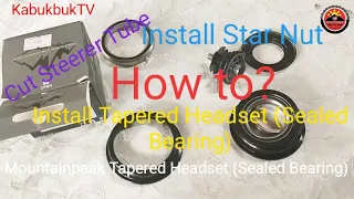 VLoG Maintenance #1: How to Install a Tapered Headset (Sealed Bearing), Install Star Nut (Flower)