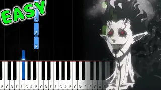 [FULL] Black Clover OP 10 - Black Catcher - Vickeblanka - EASY Piano Tutorial [animelovemen]