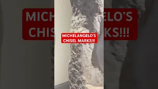 Chisel marks left by Michelangelo!!! #shorts #art #michelangelo #renaissance #sculpture #david