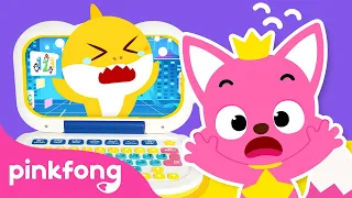 😮Baby Shark is Trapped in the Computer! 🖥 | Toy Show | Story & Cartoon For Kids | Pinkfong Story