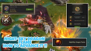 Clash of kings 543 | How to use NightSky Dargon Flame to Advance Dragon Skill ?? | Check it out
