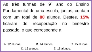 🤔 VOCÊ SABE RESOLVER QUESTÕES DE PORCENTAGEM? | MATEMÁTICA BÁSICA