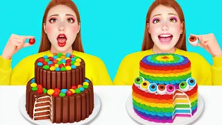 Cake Decorating Challenge | Eating Only Sweet 24 Hours by Funny Toony