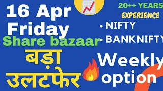 Friday Market 16 April 2021 | NIFTY BANKNIFTY PREDICTION FOR TOMORROW | Stock Market Trading TIPS