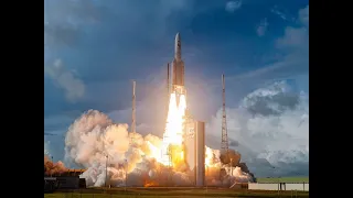 Lancio Ariane-5 ECA+ da Kourou del 13/12/2022