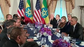 President Obama Meets with the Prime Minister of Ethiopia