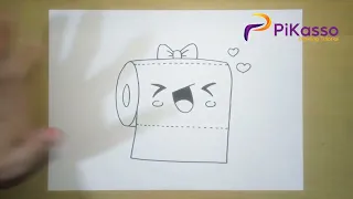 Funny Toilet Paper Easy Drawing Tutorial