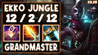 Ekko vs Kayn (Jungle) - KR GrandMaster - Patch 13.15