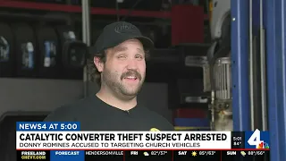 Catalytic converter theft suspect arrested