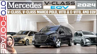 2024 Mercedes EQV, V-Class,  Marco Polo, Vito & eVito, Revealed | Compete With Toyota Vellfire