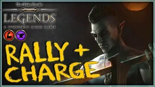 [TES LEGENDS] HUGE CHARGE -  Midrange Rally Warrior Deck Guide & Gameplay 🗡️ Houses of Morrowind