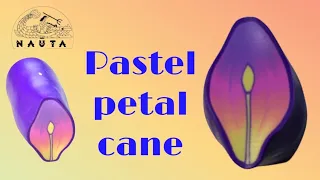 Pastel petal cane with polymer clay