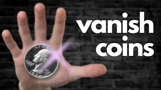 How to Vanish a Coin Easy Tutorial - Learn 7 Easy Coin Vanishes for Beginners #coinvanish #easymagic