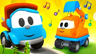 ABCD song + More Nursery Rhymes & Kids Songs! Leo the truck @SongsforKidsEN