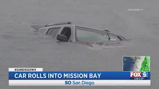 Car Rolls Into Mission Bay