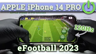 iPhone 14 PRO - eFootball PES 23 ❗️ What a Efficient! | GAMING TEST 🚩| 120Hz | A16 Bionic | iOS 16