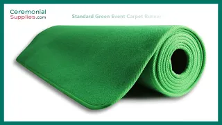 Standard Green Ceremonial Carpet Runner