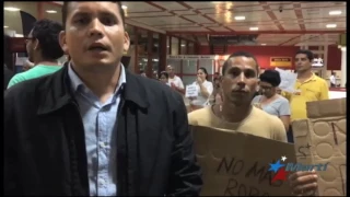 Protesta de Eliécer Ávila en aeropuerto de La Habana: “No más robo”