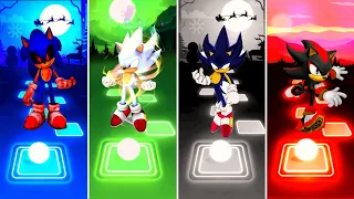 Sonic Exe 🆚 Hyper Sonic 🆚 Dark Sonic 🆚 Shadow Sonic | Tiles Hop EDM Rush