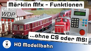 Our H0 model railway: Use Märklin Mfx locomotive functions with Tams MC, m3 protocol and Windigipet!