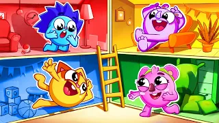 Giant Dollhouse Party Song 🥳 | Funny Kids Songs 😻🐨🐰🦁 by Baby Zoo TV