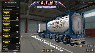 ets 2 daf nickoot / broshuis container trailer build D.T.M